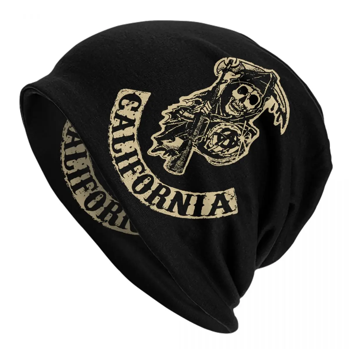 Retro Skull Bonnet Homme Autumn Spring Thin Skullies Beanies Sons Of Anarchy TV Caps For Men Women Creative Hats