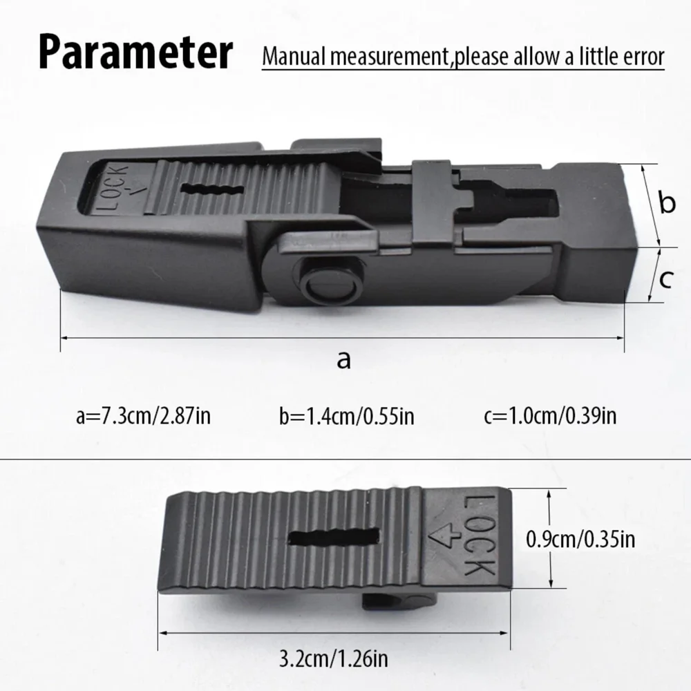 Erick's Wiper 2Pcs Front Windshield Wiper Arm Lock Clip Fixing Retaining Clips For Peugeot 607 2002 - 2011 Windscreen Protector