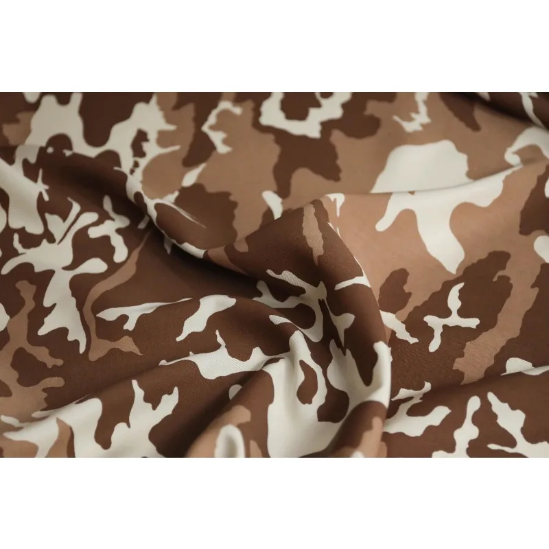 

Vintage Tan Camouflage Fabrics Printed Delicate Twill Telas Vestidos Sewing TMC Hunting Accessories Tactical Gear Sports DIY