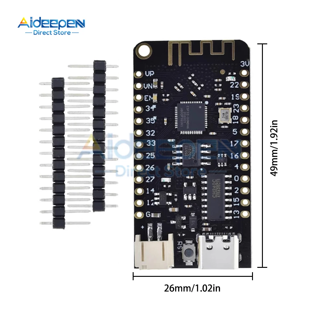 2Pcs ESP32 LOLIN32 Wifi Bluetooth Development Board ESP32 ESP-32 REV1 CH340 CH340G MicroPython TYPE-C USB For Arduino