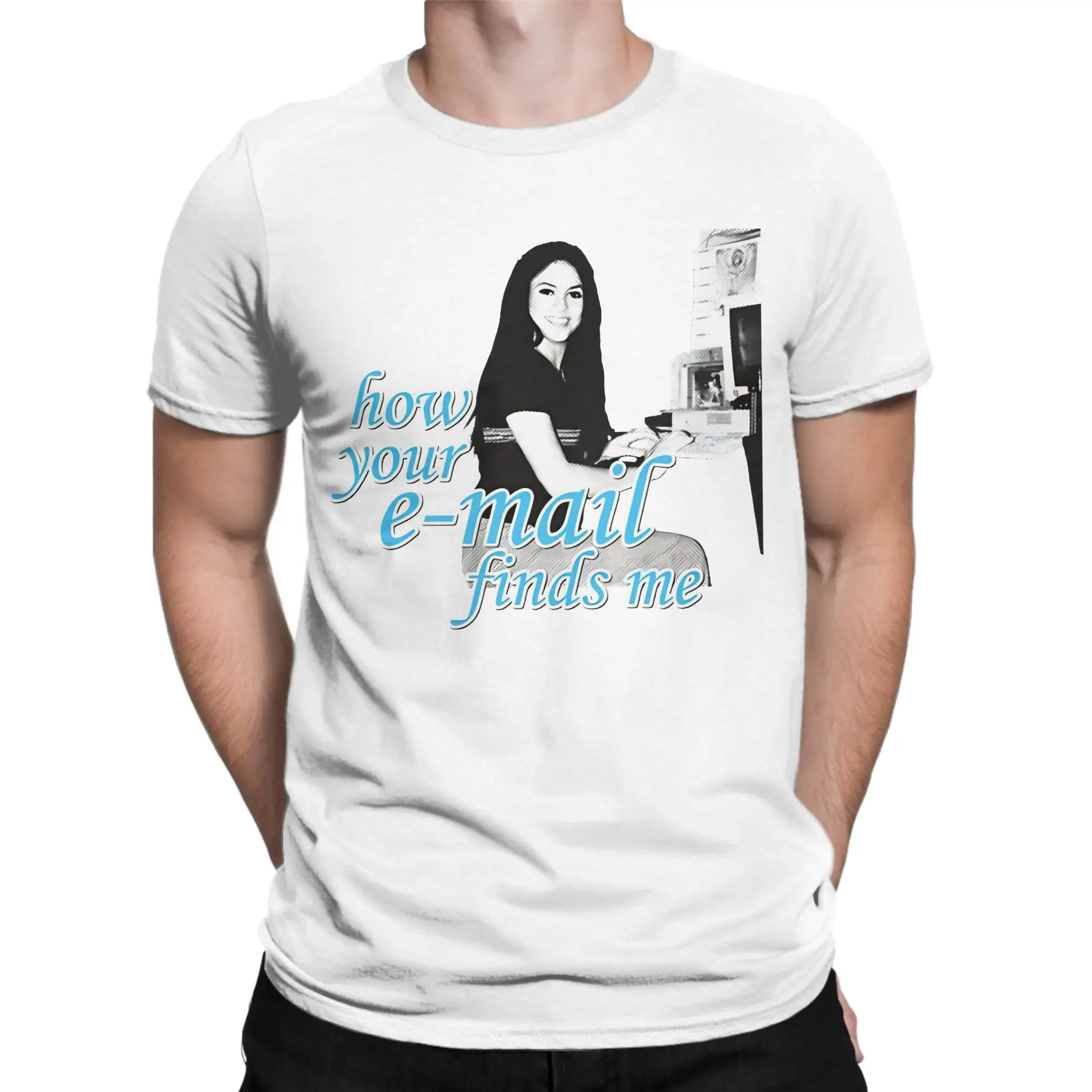 How Your Email Finds Me Shakira T-Shirt Beach  Popular T-Shirts Male Pure Cotton O Neck Plus Size Top Tees Short-Sleeve Tops