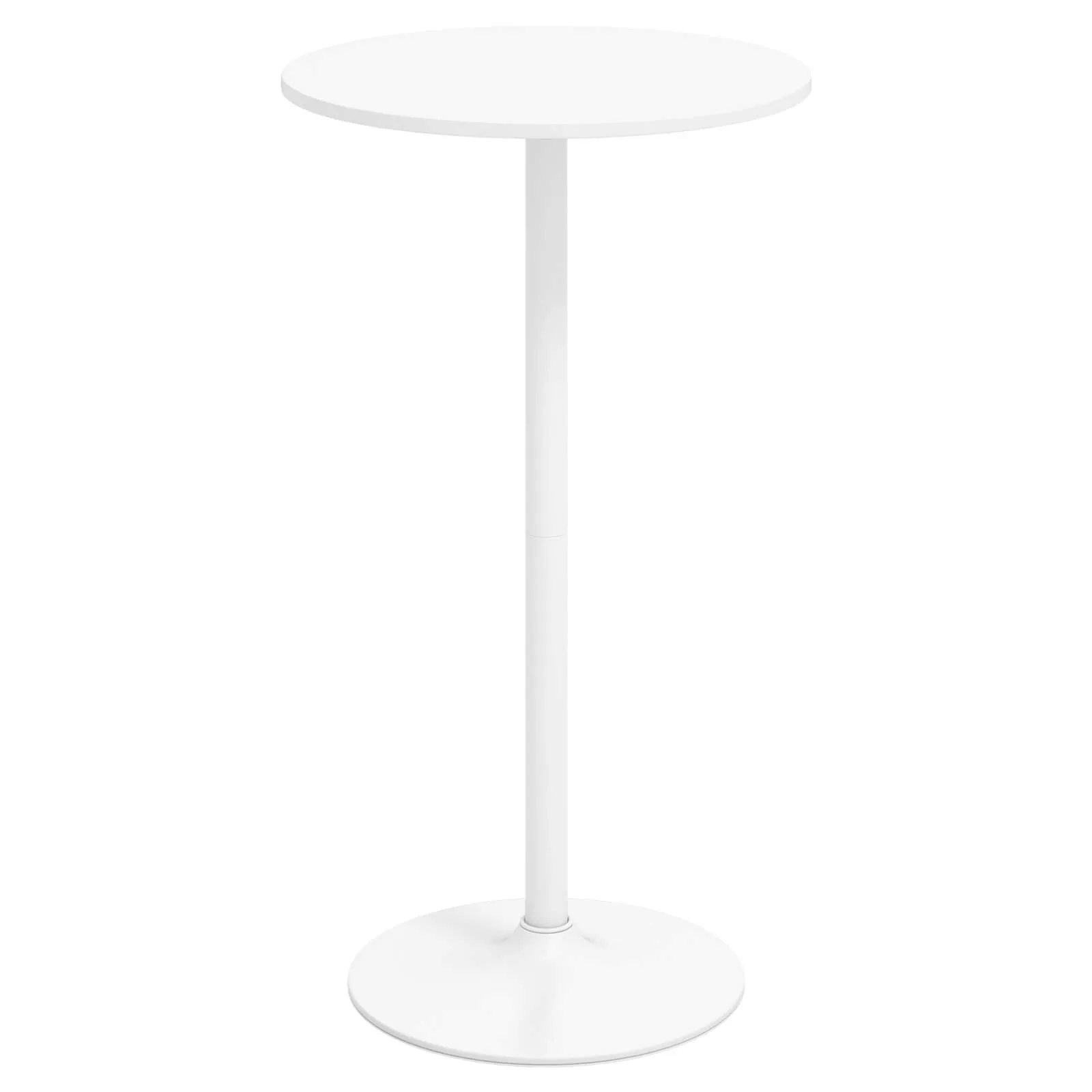 

Round Bar Table with Adjustable Height & Metal Base Modern Style for Living Room