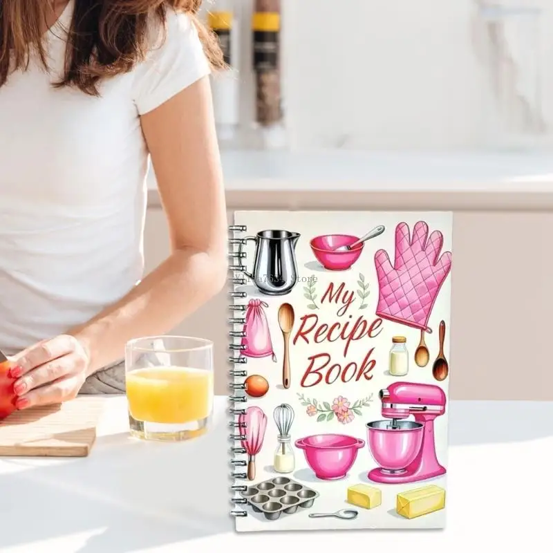caderno-do-diario-preparacao-refeicoes-com-ligacao-metal-para-gerenciamento-alimentos