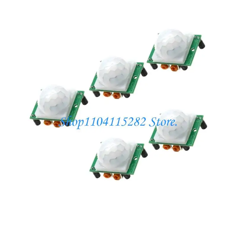 HC SR501 Module ABS Housing 5 Pieces for Intelligent Device Control