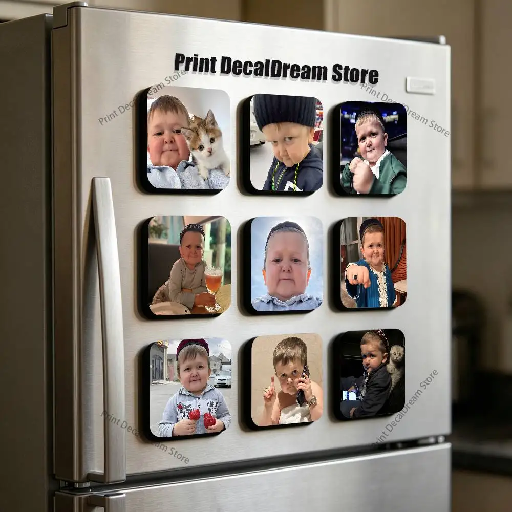 

Funny Hasbulla Magomedov Meme Refrigerator Magnets Cute Cartoon Magnetic Personality Decorations Creative Gifts