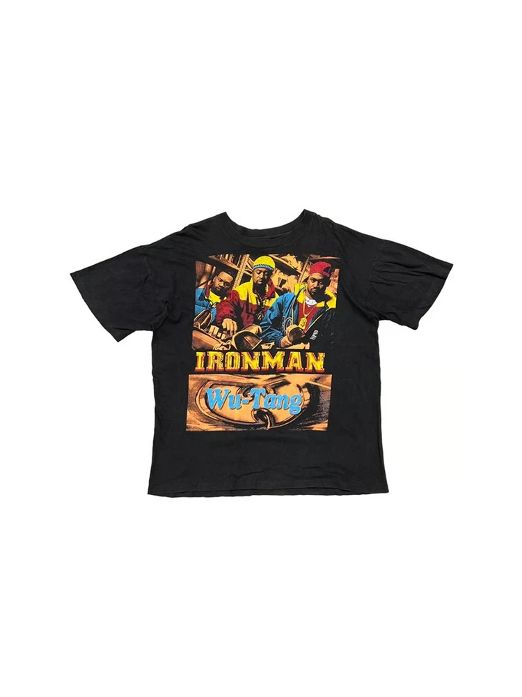 

Футболка WuTang Clan с летним ретро-принтом, цифровая печать, американская модель, мужская, дышащая, влагопоглощающая, из хлопка...