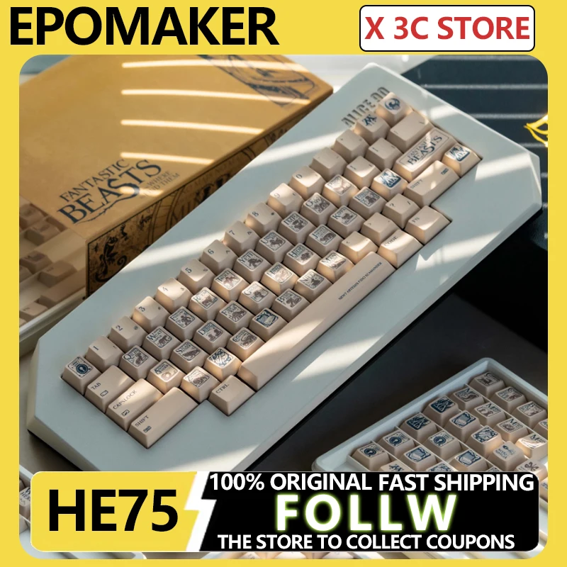 

EPOMAKER HE75 Механическая клавиатура для киберспорта — магнитная ось с боковой резьбой, с возможностью горячей замены, с низкой задержкой для игр и киберспорта