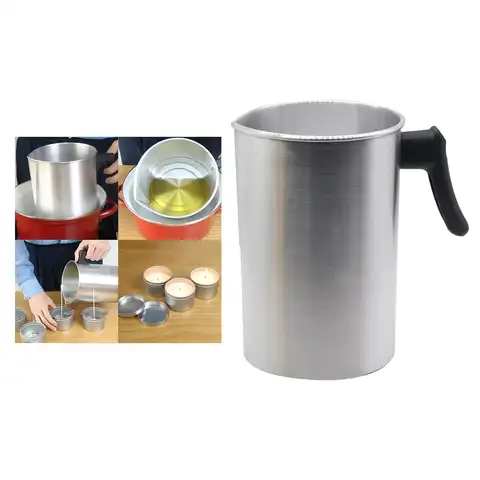 DIY 비누 도구를 만드는 왁스 밀랍 양초용 알루미늄 3L 왁스 녹는 냄비