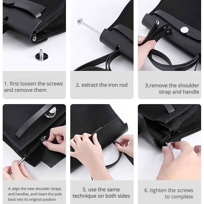 حقيبة حزام الكتف ل Herbag مادة قماش صغيرة حقيبة مقاومة للماء إدراج دائم حقيبة الموضة حزام تعديل حقيبة الملحقات