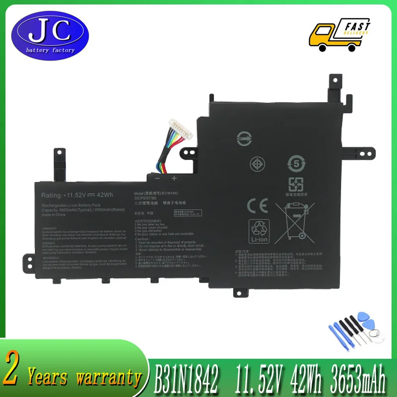 JCLJF B31N1842 Laptop Battery For ASUS VivoBook F513EA F513EP F513IA K513E K513EA K513EP KM513UA M513IA M513UA S513EA S513F