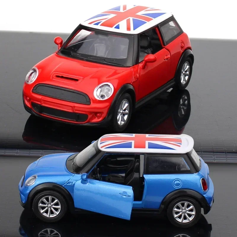 Coche clásico BMW Mini Cooper 1:36, modelo de aleación de Metal fundido a presión de alta simulación, colección extraíble, juguetes para niños, regalos G24
