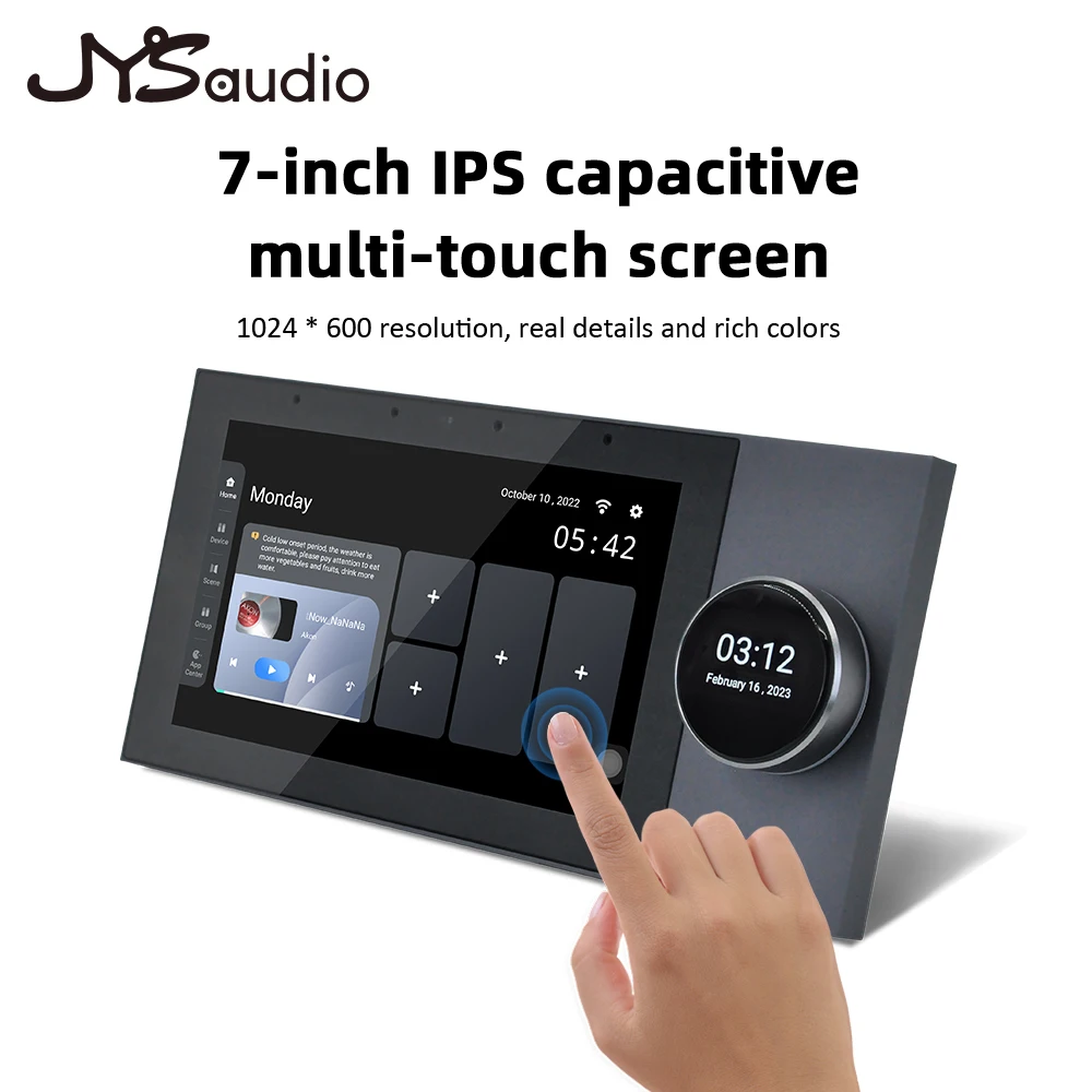 Zestaw audio inteligentne kino domowe TUYA ścienny wzmacniacz dźwięku WiFi ekran dotykowy Android wzmacniacz mocy Bluetooth 6 "stereofoniczny głośnik sufitowy