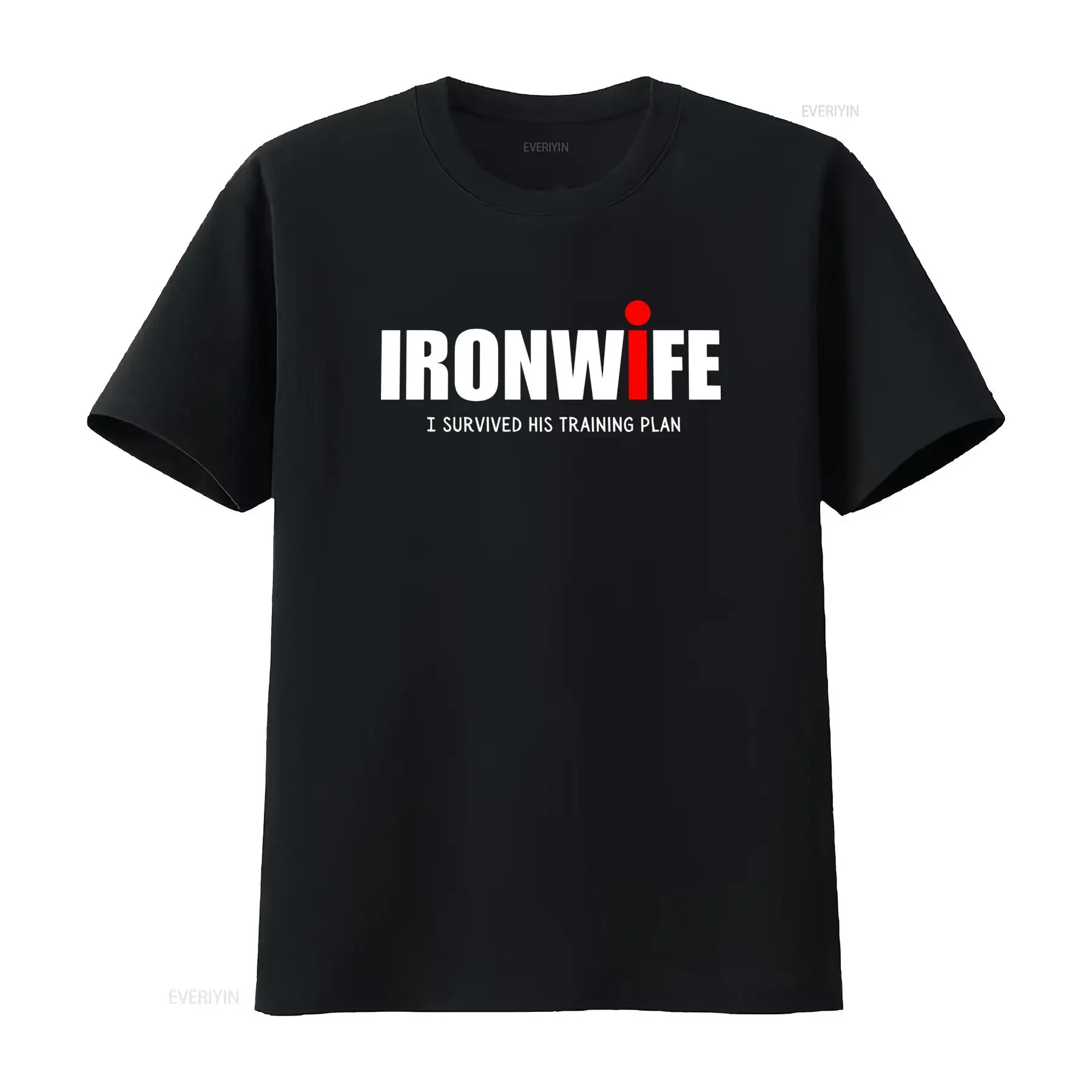 T-shirt Ironwife pour le soutien du triathlète, natation, vélo, course à pied, humoristique, « J'ai survécu à son programme d'entraînement », vintage