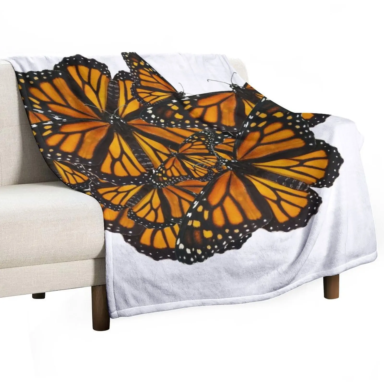 Monarch Butterflies - Friends I Throw Blanket Quilt Luxury Brand Decorative Sofa Blankets