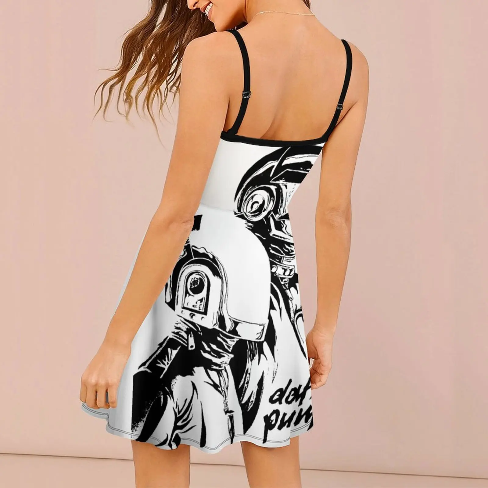 Daft Punk Techno Music Essential Women's Sling Dress Humor Graphic The Dress Premium Exotic Woman's Clothing  Clubs