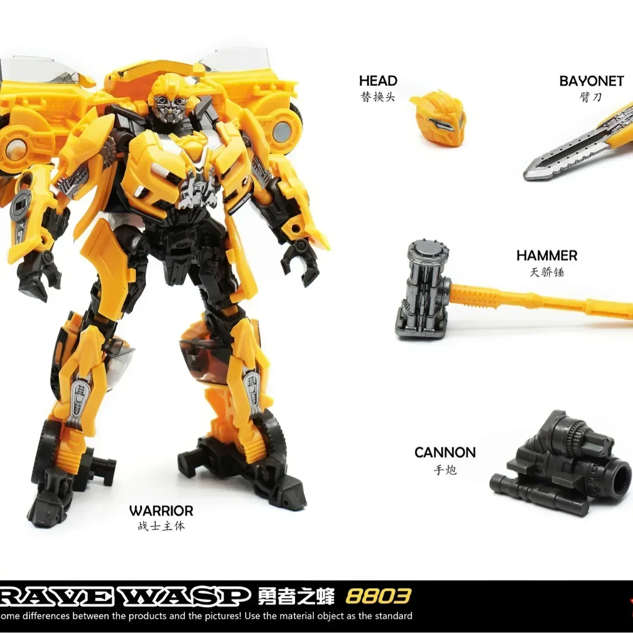 Spot Goods JIAYUEHUANG Transformation Toys 8803 Bee Boy SS49 Original Large Version Car Robot Model Collection Gift