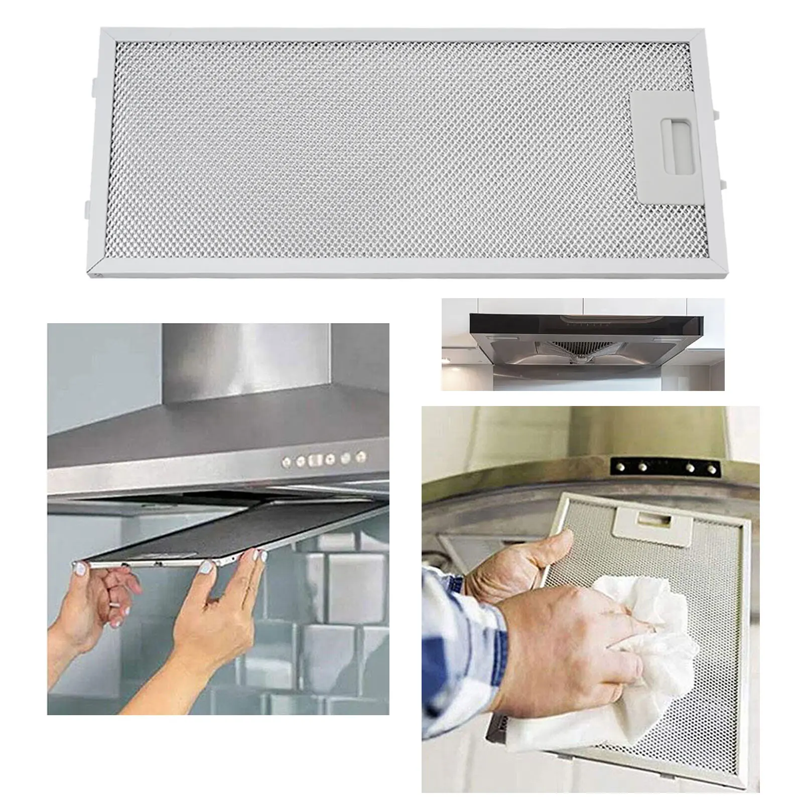 For Range Hood For Cooker Hood Range Hood Filter Vent Filter Silver Easy Installation Long-lasting Reliable Choice