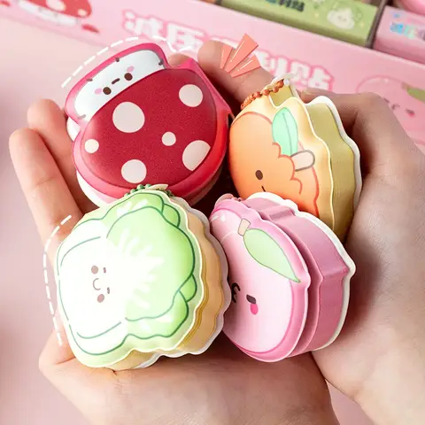 Cartoon Soft Silicone Cover Memo Pad Paper Sticky Notes Planner Sticker Dessert Game Series Notepad Office School Supplies 1Pcs