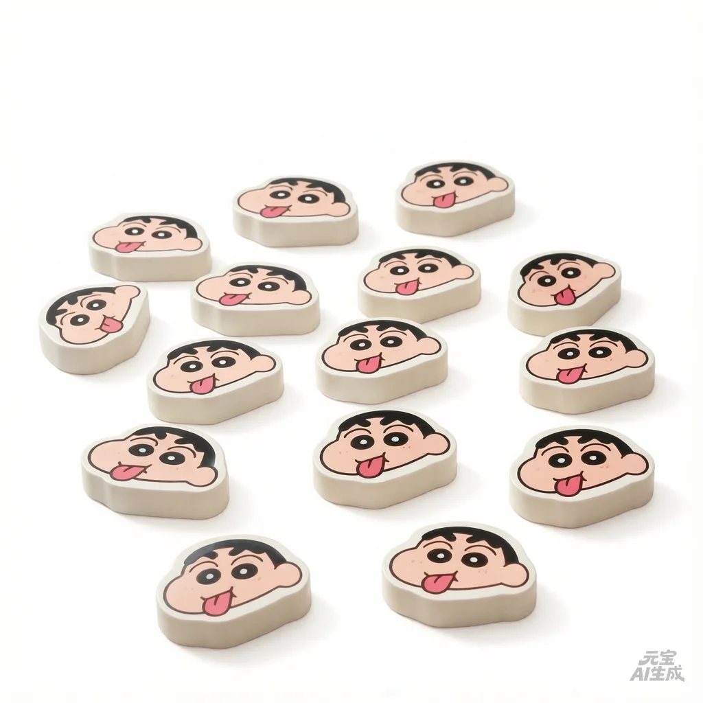 Crayon Shin-chan Eraser Cute Cartoon Creative Expression Eraser Popular Pencil Eraser High-Value Small Gift Novelty Item