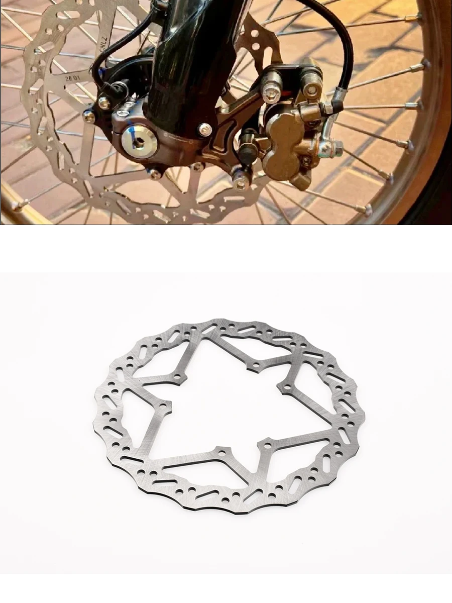 AliExpress XCMT For SUR-RON Ultra Bee Front Rear Disc Brake Parts 6 Hole 240mm Disc Brake For Surron UltraBee Electric Cross-country Bike