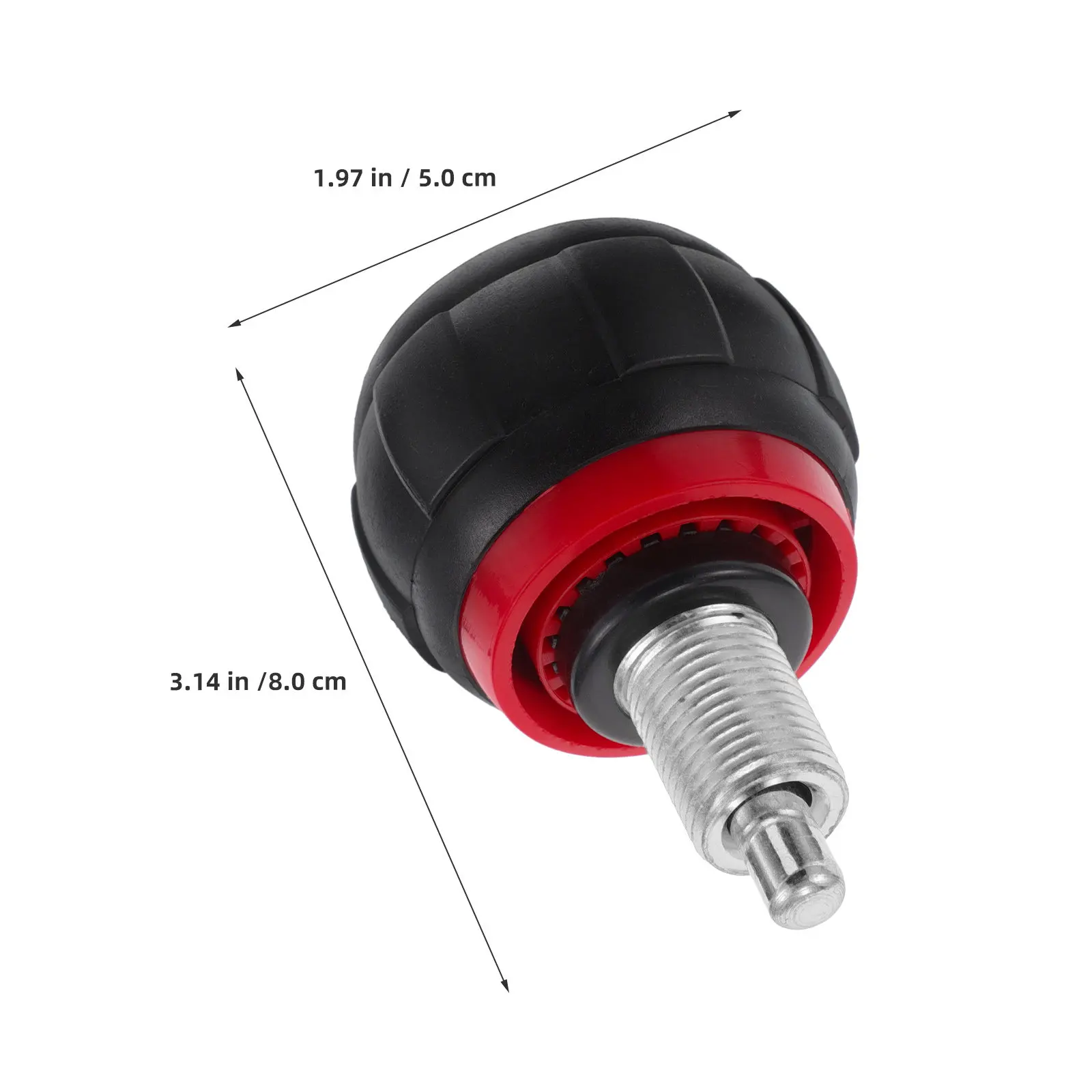 2Pcs Pull Pin Spring Knob Sphere Ball Head Black Red Adjustable Exercise Bike Locking Pin Fitness Equipment Replacement Parts - view 4