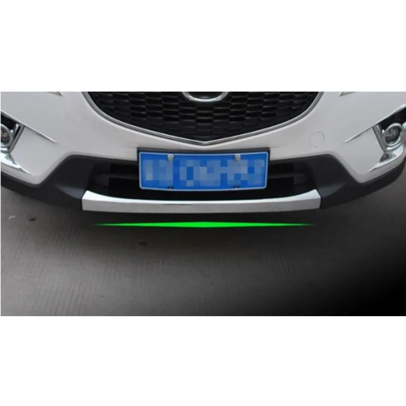 FIT FOR 2012-2016 mazda CX-5 CX5 CHROME FRONT LOWER BUMPER LIP GRILL COVER INSERT PROTECTOR MOLDING TRIM GRILLE GARNISH GUARD