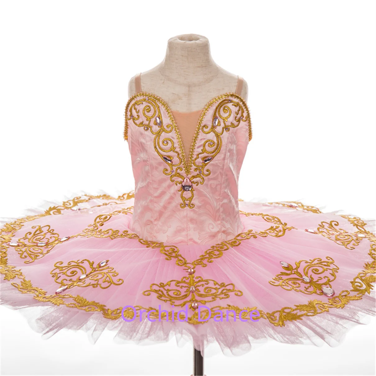 

New Coming Morden Professional Beautiful Costom Color Costom Size High Quality Girls Kids Performance Wear Peach Ballet Tutu