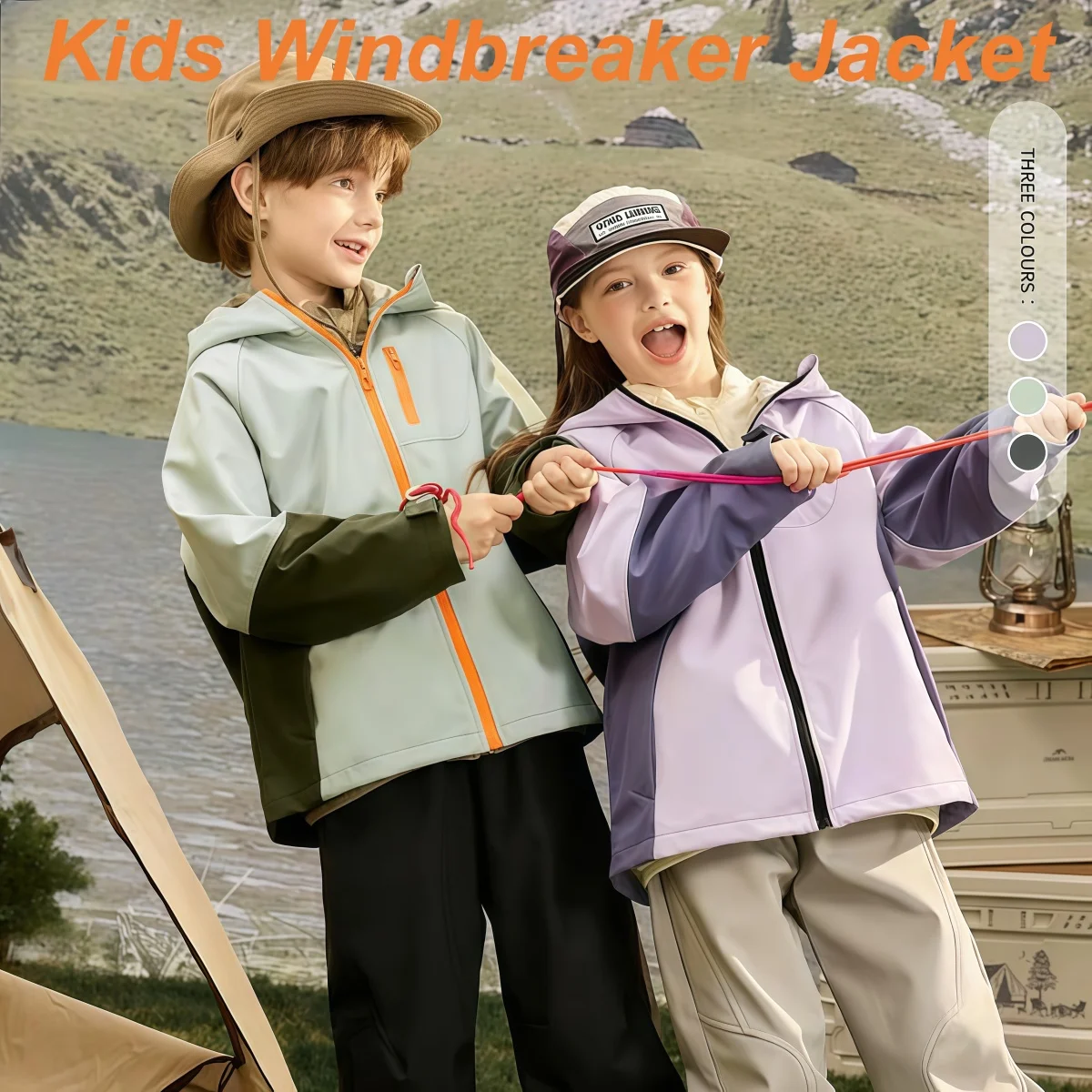 

Kids Soft Shell Windbreaker Jacket Outdoor Sports Climbing Hiking Cold-resistant Waterproof Jacket Children Autumn Winter Jacket