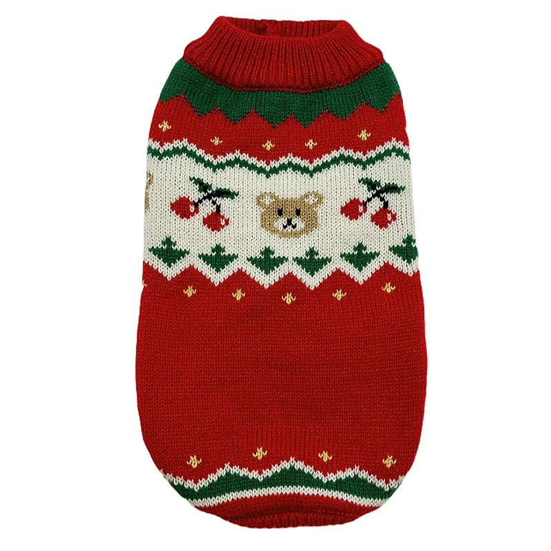 Dog Sweater Clothes Dog Pullover Winter Christmas For Small Medium Dogs Chihuahua Puppy Pet Sweater Yorkshire Pure Dog Sweater