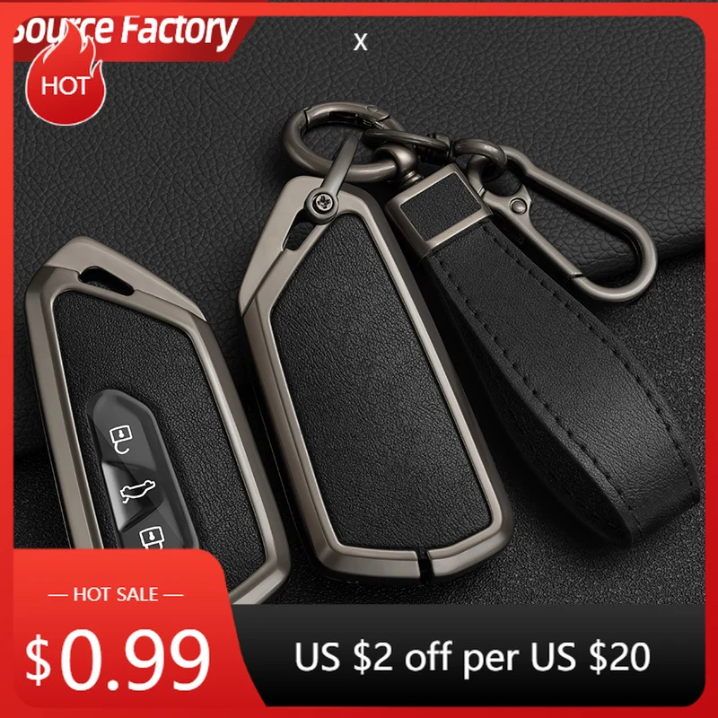 

Автомобильные наклейки из сплава, чехол для автомобильного ключа для VW Volkswagen Golf 8 MK8 ID.3 ID.4 Cupra Skoda Octavia A8 SEAT Leon MK4 2020 2021