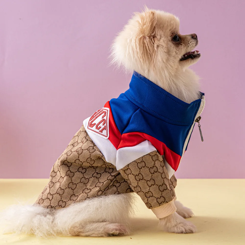 Pet Denim Shirt Small Dog Puppy Clothing Luxury Pomeranian Spring Summer Coats Jackets Dogs Cats Hooded Shirts Pet Supplies