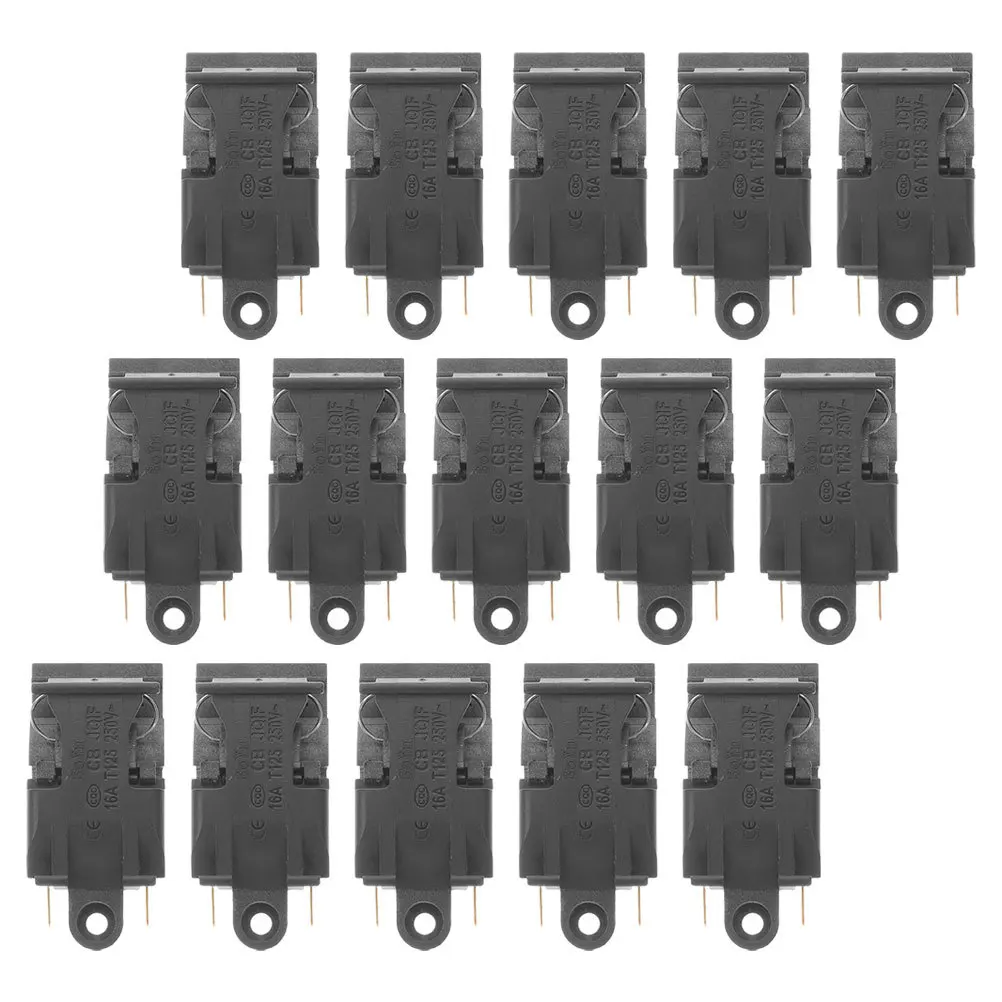 

15Pcs Electric Kettle Thermostat Switch Black 250V 16a Automatic Shutoff Steam Control Replacement Part for Kettle Temperature