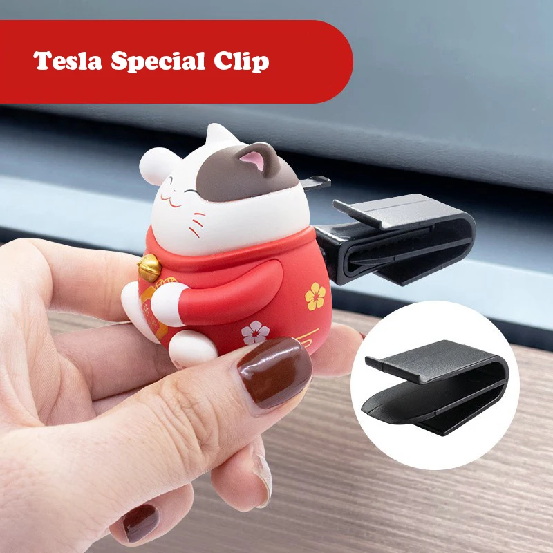 Car Air Freshener Holder Air Vent Clip Refit Trim Accessories Mount Support Bracket Vent Grip Fit for Tesla Model 3 Model Y