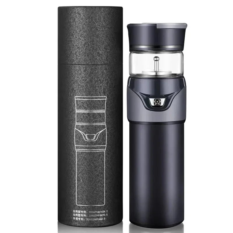 Holiday Gift Stainless Steel Thermos Cup Tea Water Separation   Highend