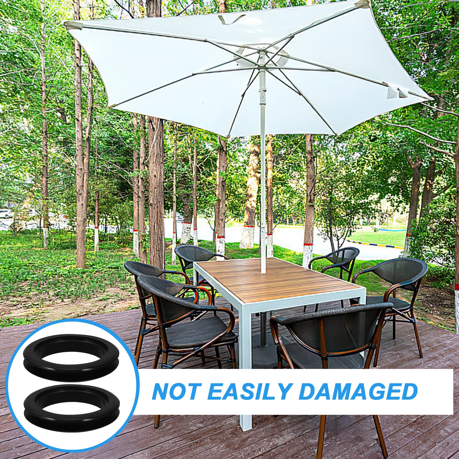 

Umbrella Hole Ring Set Patio Accessories Table Parasol Insert Umbrellas for Rain