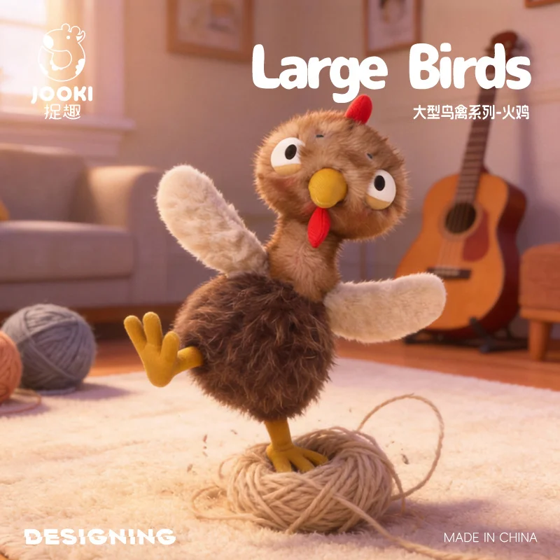 Peluche de pavo y pollo Pascua regalo infantil suave algodón - imagen 3