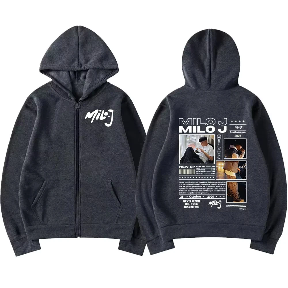 مغني الراب ميلو J 111 ألبوم ميرش سستة هوديس الرجال النساء الملابس خمر الهيب هوب زمم قمصان سويت شيرت بقلنسوة سترات فضفاضة غير رسمية