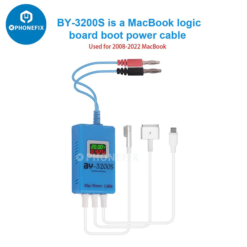 BY-3200S Power Boot Cable for Mac Supporting Single Board System Entering Type C Interface Phone Pad Fast Charger DC Power Line