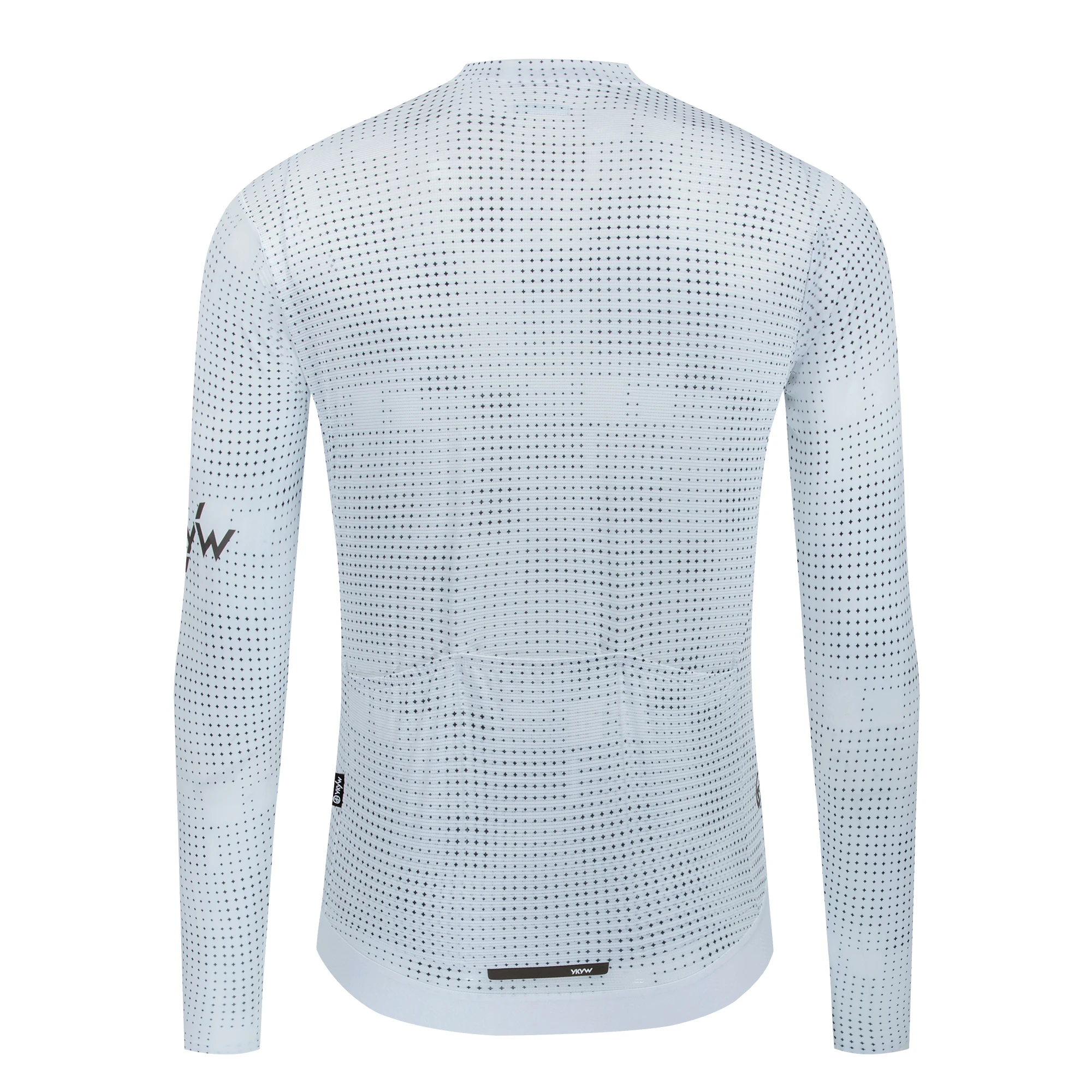 YKYWBIKE Herren Nahtloses Langarm-Radtrikot UPF 50+ Atmungsaktiv Schnelltrocknend MTB-Fahrradshirt Rennrad-Oberteil für Frühling Herbst – Detail 16