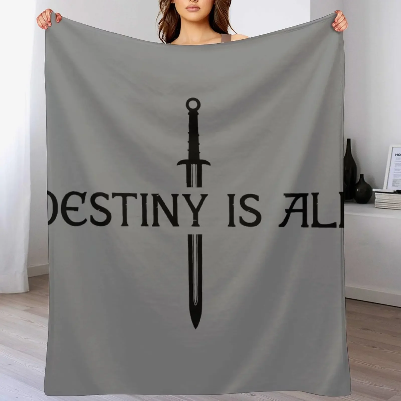 The Last Kingdom - Destiny Is All Throw Blanket Couverture de canapé élégante pour la maison et le salon