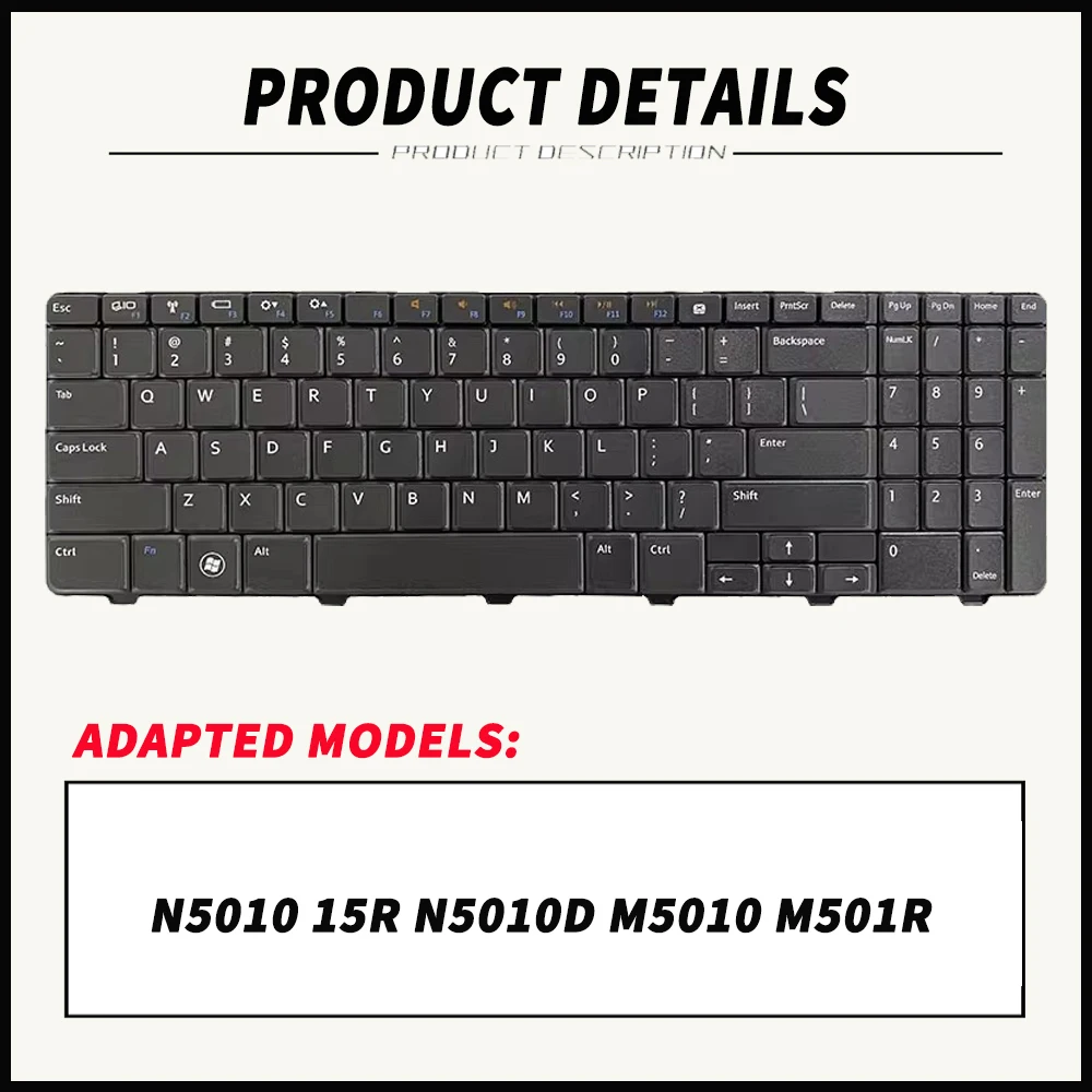 For Dell Spirit N5010 15R N5010D M5010 M501R Laptop Keyboard