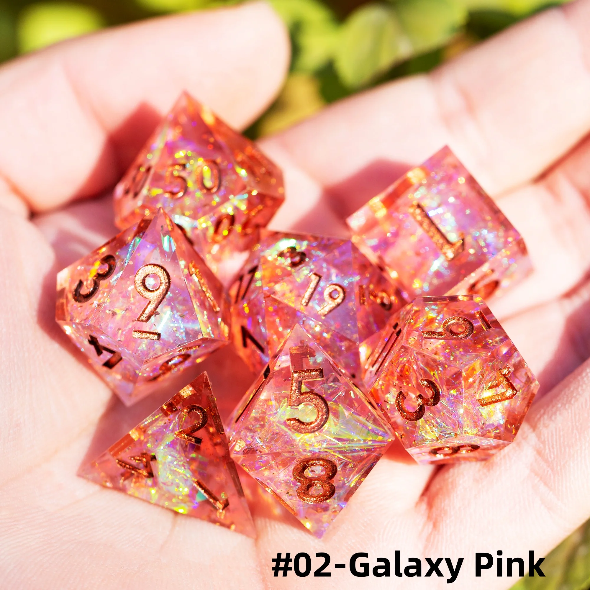 

MINI PLANET Набор кубиков из многогранной смолы DND, острые кости ручной работы для TRPG, доски, ролевых игр D4 D6 D8 D10 D% D12 D20 Dice DND