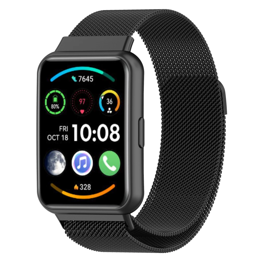 Milanese Loop Band For Huawei Watch Fit 2 Strap Smart Watch Magnetic Stainless Steel Accessories For Huawei Watch Fit 2 Bracelet