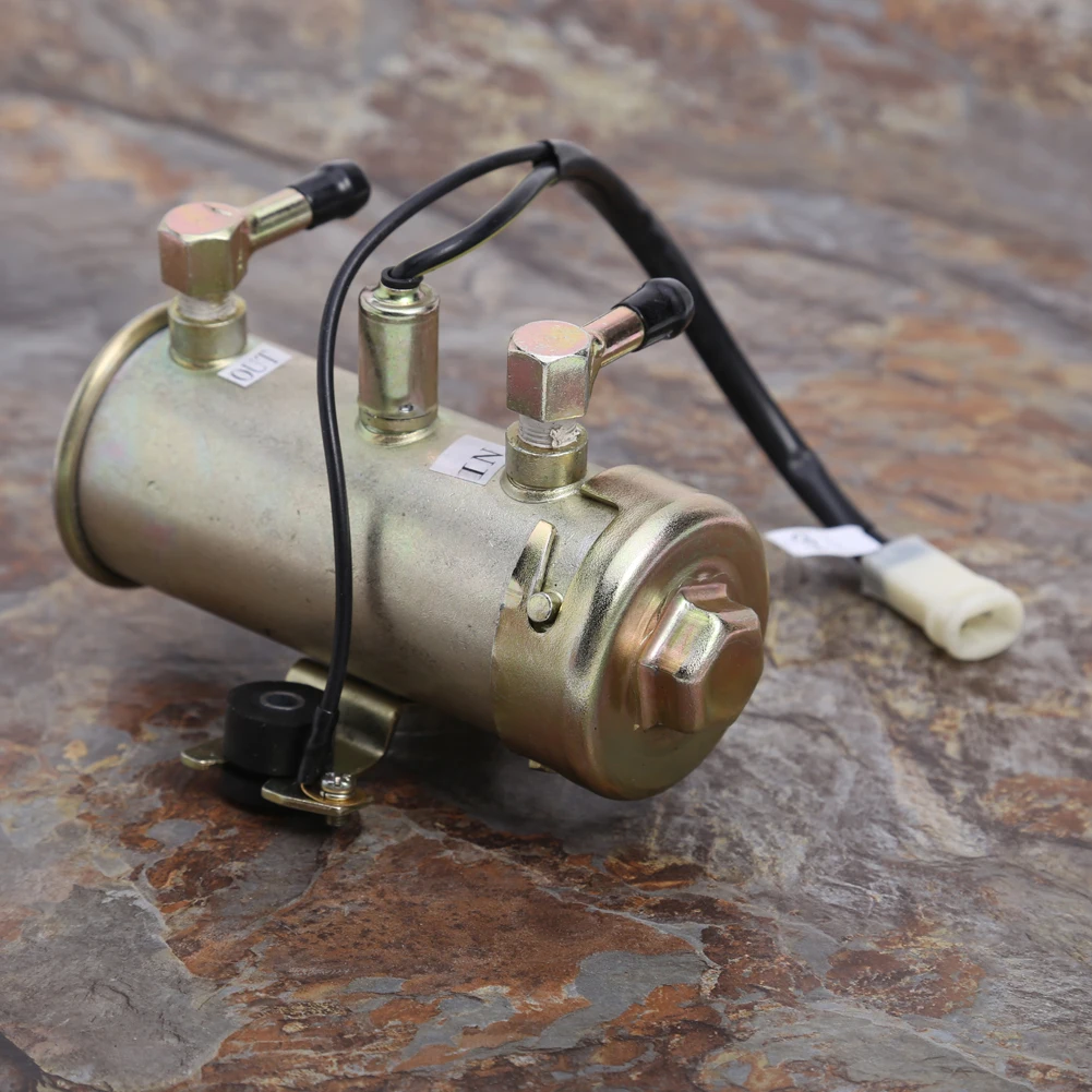 12V Fuel Pump Car Parts Red Top Facet Cube Replacement Accessory Middle Distillate Pump