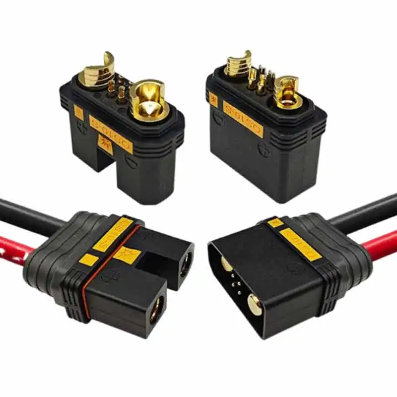 180A QS10 Batterij Stroomverbindingskabel 6AWG 16 Vierkante Split Lithium Batterij Netsnoer Siliconen Draad met Anti Vonken Plug