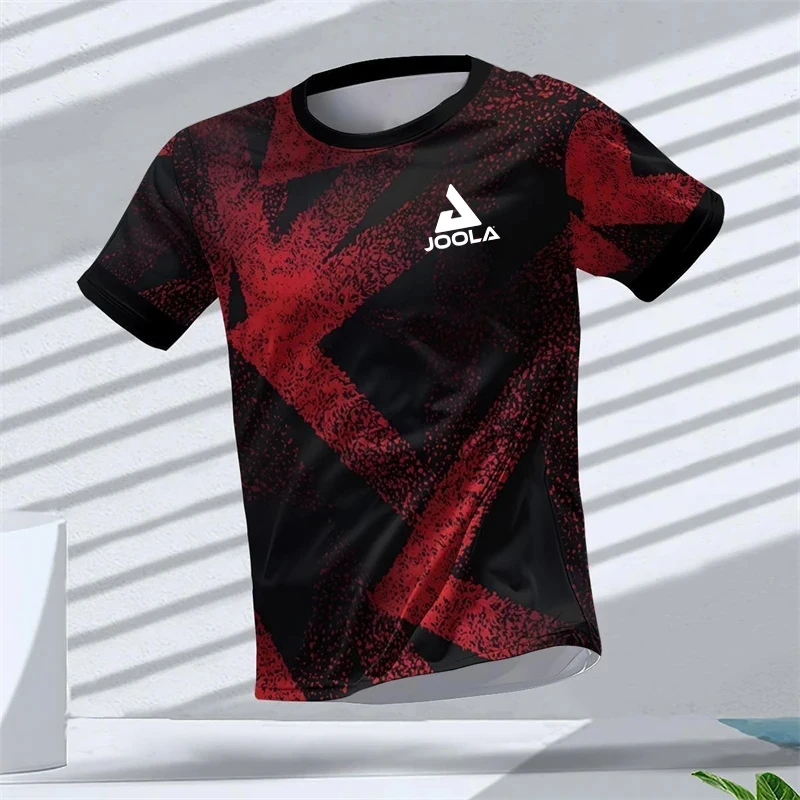 Camiseta masculina de manga curta JOOLA, nova camiseta de verão com estampa 3D, solta e versátil, top interior para homens.