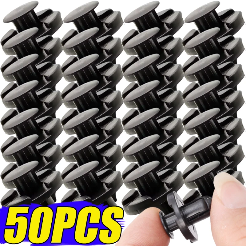 

8mm Plastic Rivet Fastener Bumper Clip Auto Retainer Screw Fender for Honda Car Door Front and Rear Bumper Fasteners 10-50PCS