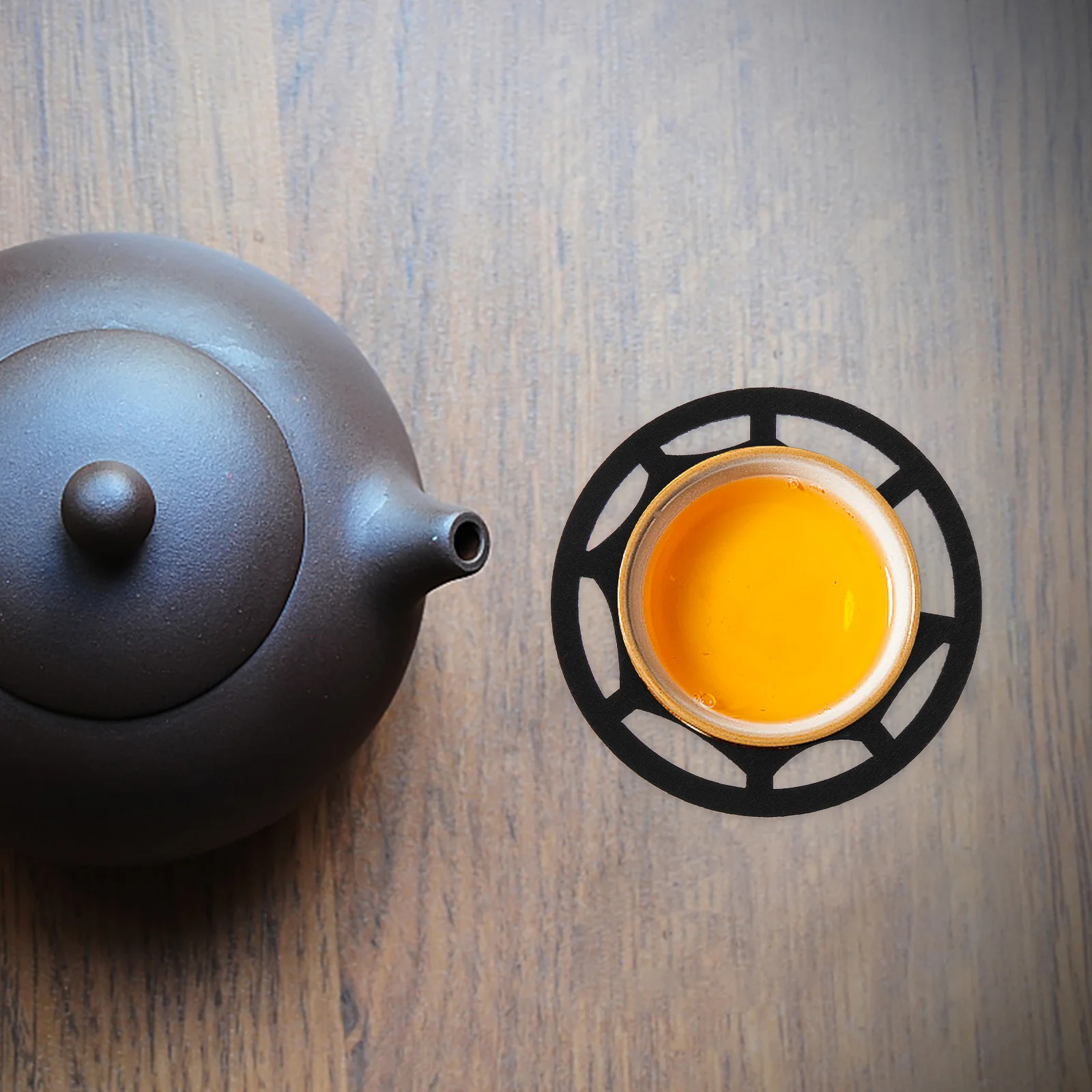 

12 шт., коврик для чашки на Хэллоуин, полый дизайн, теплоизоляционный коврик для стола на Хэллоуин, аксессуар для стола на Хэллоуин, термостойкий коврик для чашки