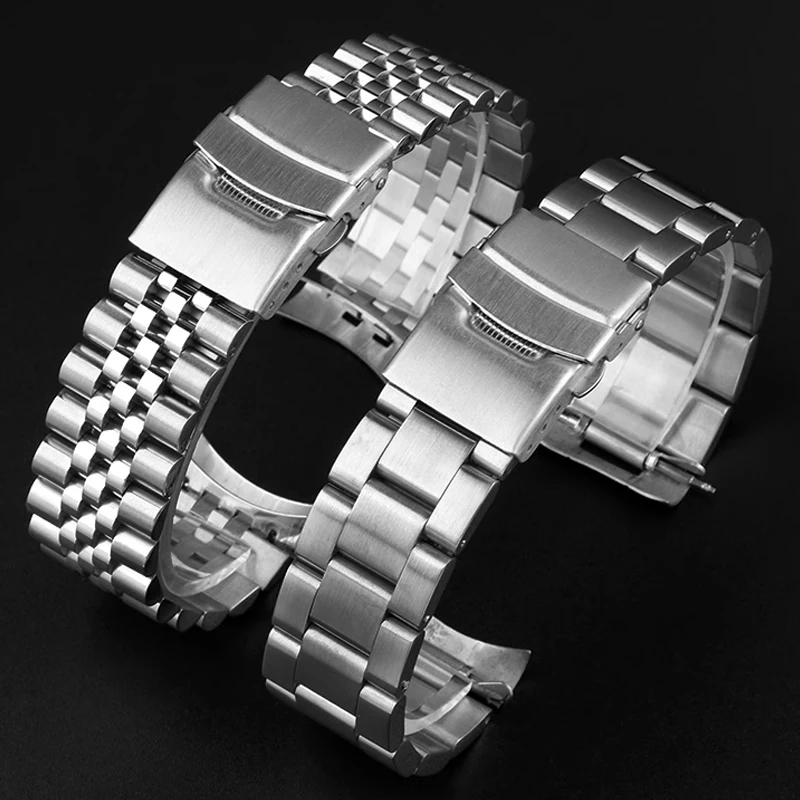 For Casio MDV106-1A MDV-107/106D/MTP-VD01 MTP-1374 1375 Strap Stainless Steel Wristband for Seiko SKX007/009 SKX175/173 Series