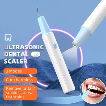 Ultrasonic Scaler Portable LED Calculus Oral Tartar Remover Dental Stain Remover Teeth Whitening Cleaning